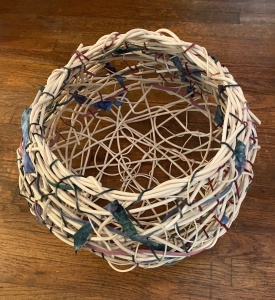 <p><strong>Nancy Kerns</strong></p><p><em>Flowing Waters</em></p><p><small>Basket with fibers</small></p><p><small>Halls Elementary</small></p>